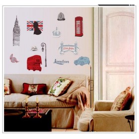 London Tags Wall Sticker